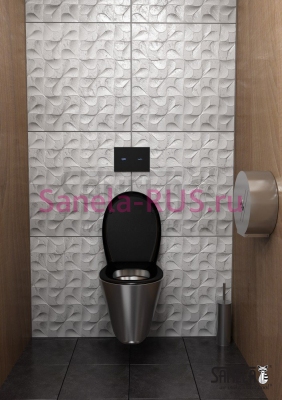 Сенсорная кнопка смыва унитаза, черное стекло SLW 30F арт: 04302 Sanela Чехия (фото, схема) Сенсорная кнопка смыва унитаза, черное стекло SLW 30F арт: 04302 Sanela Чехия (фото, схема)