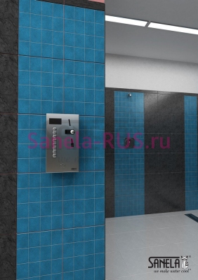 Монетный и жетонный автомат для 4-12 душей, выбор автоматом SLZA 02N арт: 88023 Sanela Чехия (фото, схема)