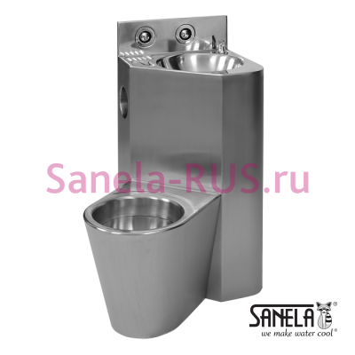 Угловой унитаз налево с умывальником SLWN 08ZL арт: 94083 Sanela Чехия (фото, схема)