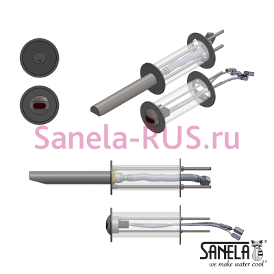 Монтажный комплект в стену для SLU 39 арт: 06520 Sanela Чехия (фото, схема) Монтажный комплект в стену для SLU 39 арт: 06520 Sanela Чехия (фото, схема)