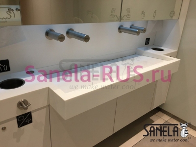 Настенный бесконтактный кран SLU 43B арт: 03435 Sanela Чехия (фото, схема) Настенный бесконтактный кран SLU 43B арт: 03435 Sanela Чехия (фото, схема)