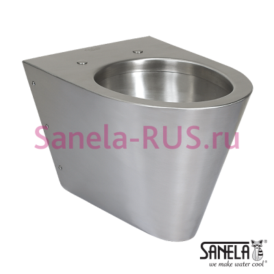 Нержавеющий подвесной унитаз SLWN 09 арт: 94090 Sanela Чехия (фото, схема)