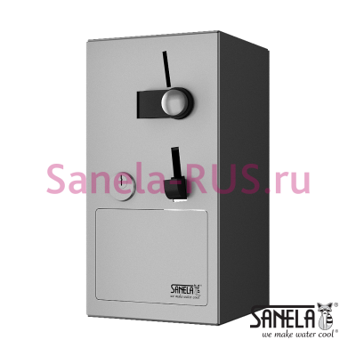 Монетный и жетонный автомат для 1 душа SLZA 03N арт: 88033 Sanela Чехия (фото, схема)
