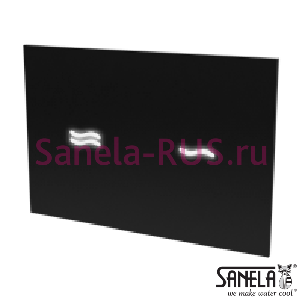 Сенсорная кнопка смыва унитаза, черное стекло SLW 30E Сенсорная кнопка смыва унитаза, черное стекло SLW 30E