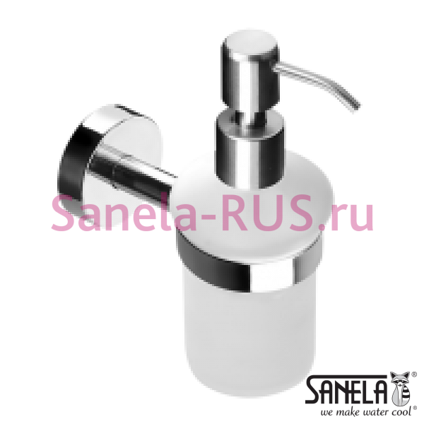 Нержавеющий держатель стеклянного дозатора мыла SLZD 14 Нержавеющий держатель стеклянного дозатора мыла SLZD 14