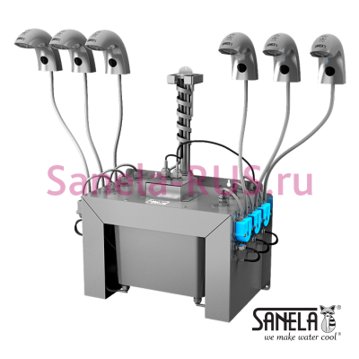 Комплект 6 автоматических кранов с дозатором мыла SLU 45M6 арт: 03458 Sanela Чехия (фото, схема) Комплект 6 автоматических кранов с дозатором мыла SLU 45M6 арт: 03458 Sanela Чехия (фото, схема)