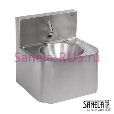 Антивандальная раковина с бесконтактным краном SLUN 72ETB арт: 93724 Sanela Чехия (фото, схема)